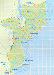 Map of Mozambique coherence